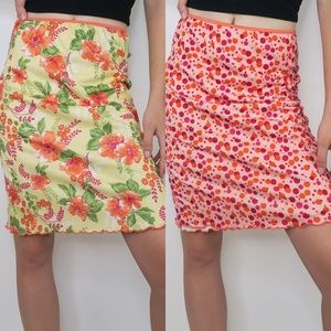Vintage 90s Cherokee Reversible Above The Knee Skirt